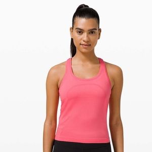 Lululemon swiftly tech 2.0 tank race length guava pink